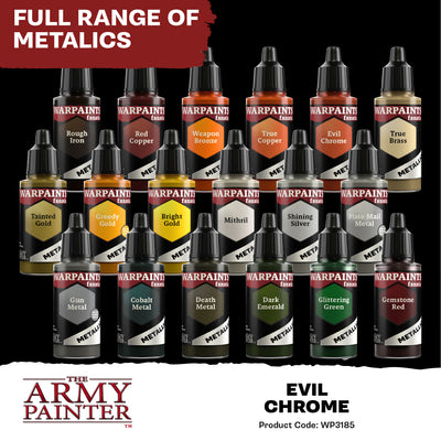 Warpaints Fanatic Metallic: Evil Chrome (The Army Painter) (WP3185P)