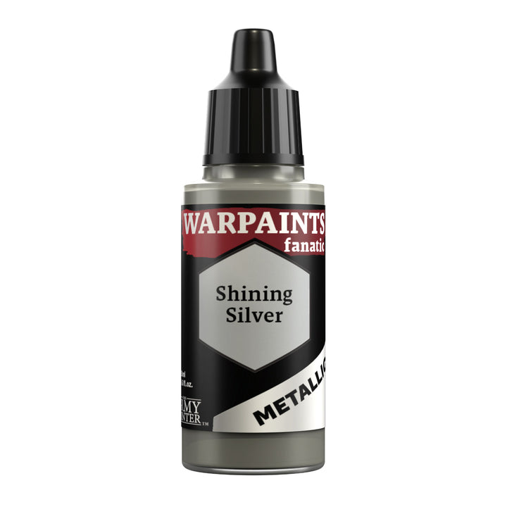 Warpaints Fanatic Metallic:  Shining Silver (The Army Painter) (WP3191P)