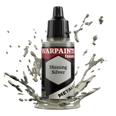 Warpaints Fanatic Metallic:  Shining Silver (The Army Painter) (WP3191P)