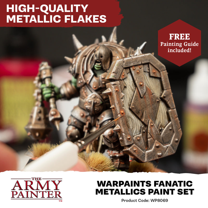 Warpaints Fanatic: Metallics Paint Set (The Army Painter) (WP8069P)