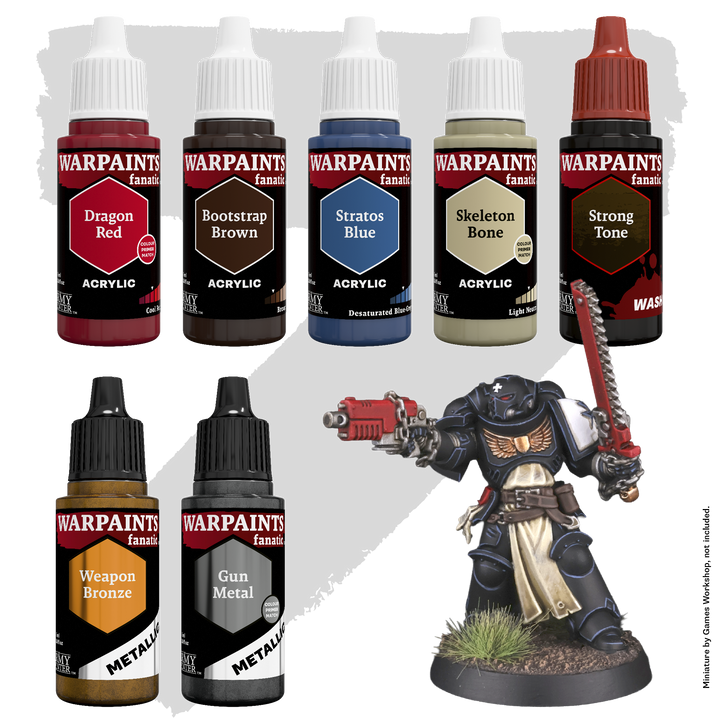 Combat Se7ens: Black Relic Armour (The Army Painter) (WP8115P)