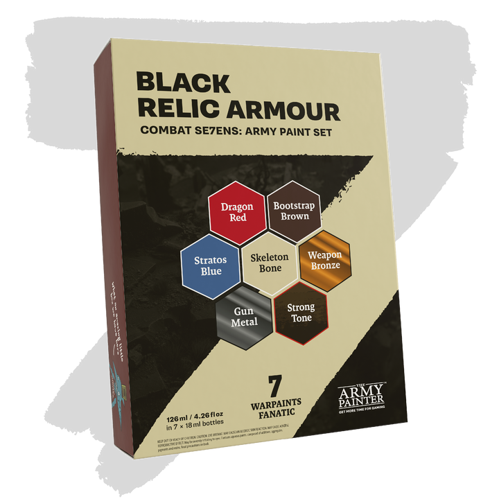 Combat Se7ens: Black Relic Armour (The Army Painter) (WP8115P)