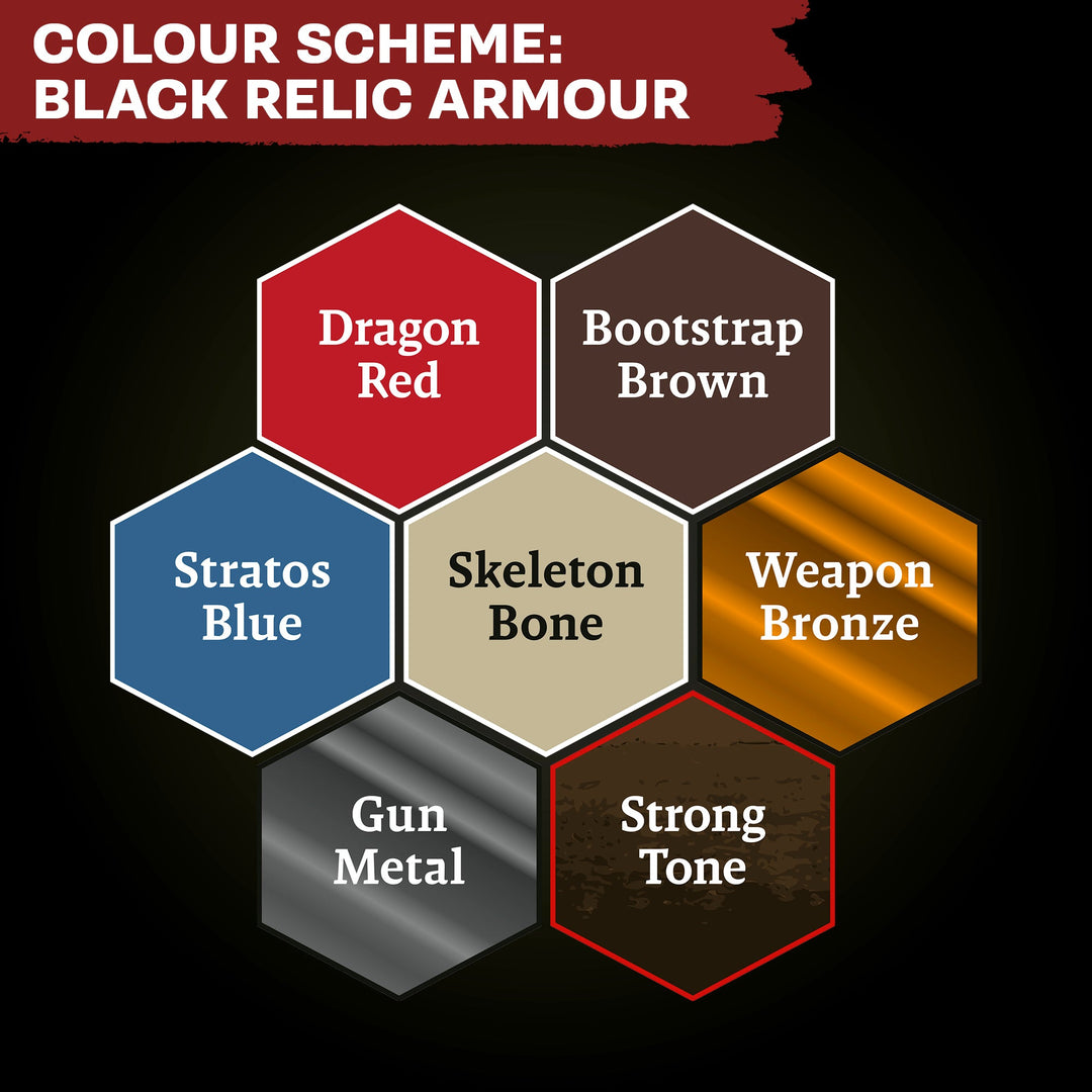 Combat Se7ens: Black Relic Armour (The Army Painter) (WP8115P)