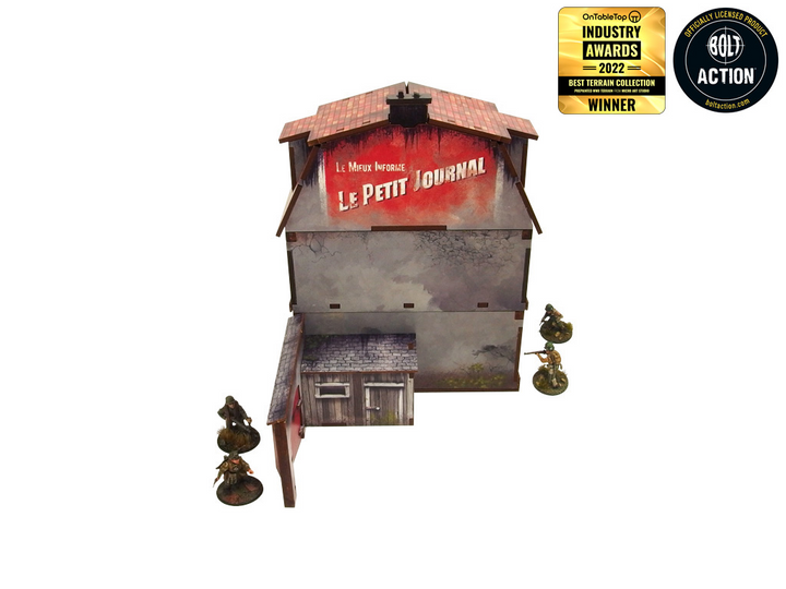 WW2 Normandy Townhouse 1 Prepainted [28mm/1:56]