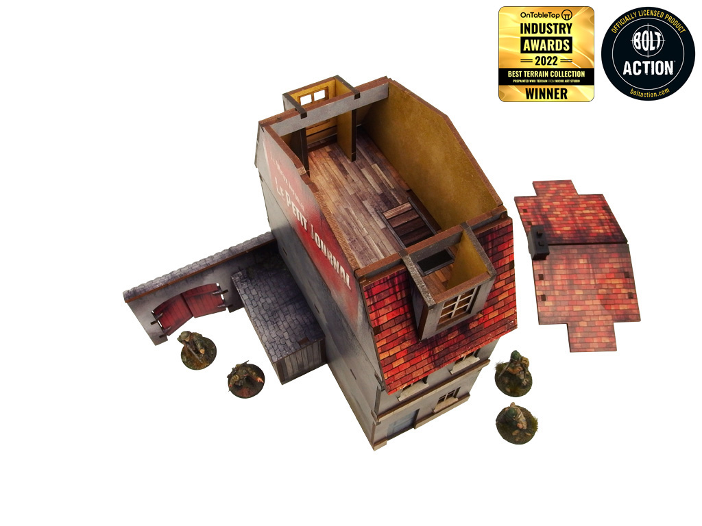 WW2 Normandy Townhouse 1 Prepainted [28mm/1:56]