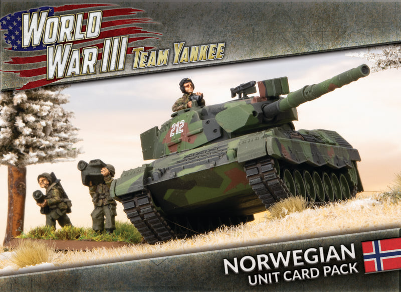 World War III: Team Yankee - Norwegian Unit Cards (27x Cards) (WW3-08N)