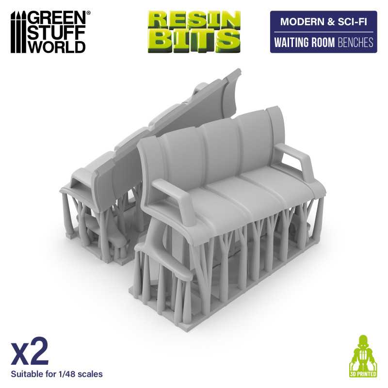Waiting Room Benches (Green Stuff World)