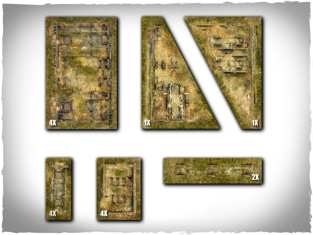 Terrain Areas Footprints - Grassland (Deep-Cut Studio)