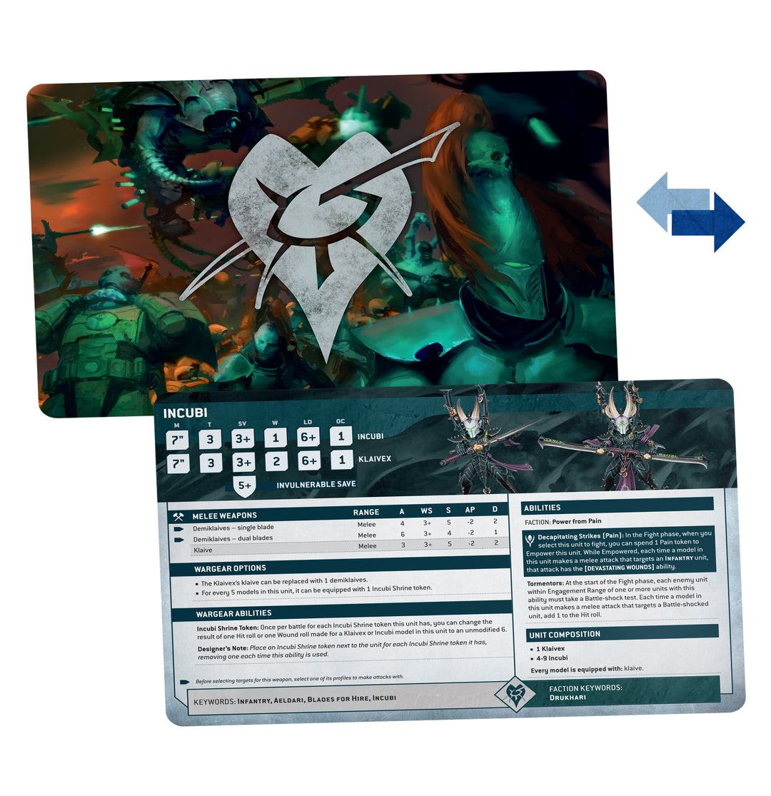 Warhammer 40,000: Drukhari - Datasheet Cards