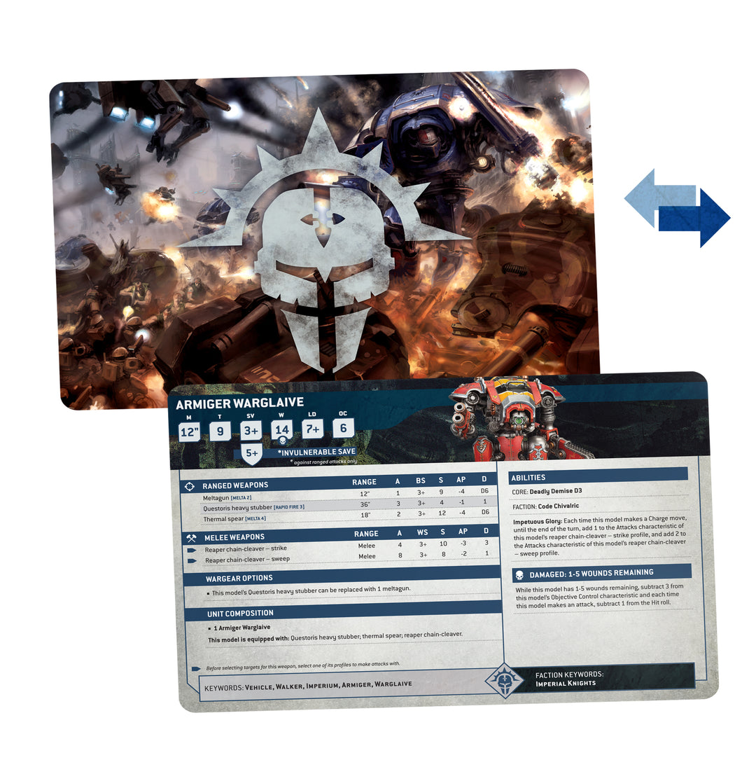 Warhammer 40,000: Imperial Knights - Datasheet Cards