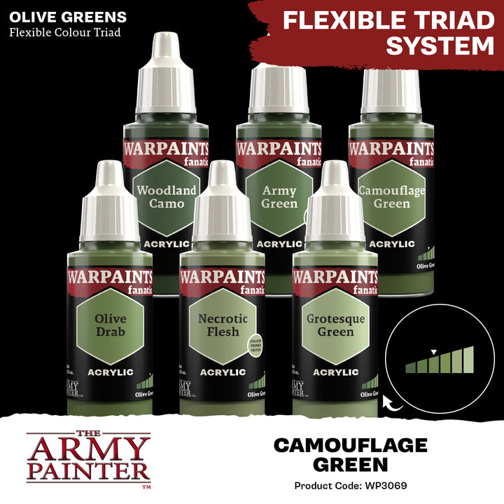 Warpaints Fanatic: Camouflage Green (The Army Painter) (WP3069P) (69)