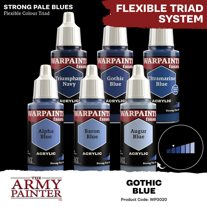 Warpaints Fanatic: Gothic Blue (The Army Painter) (WP3020P) (20)
