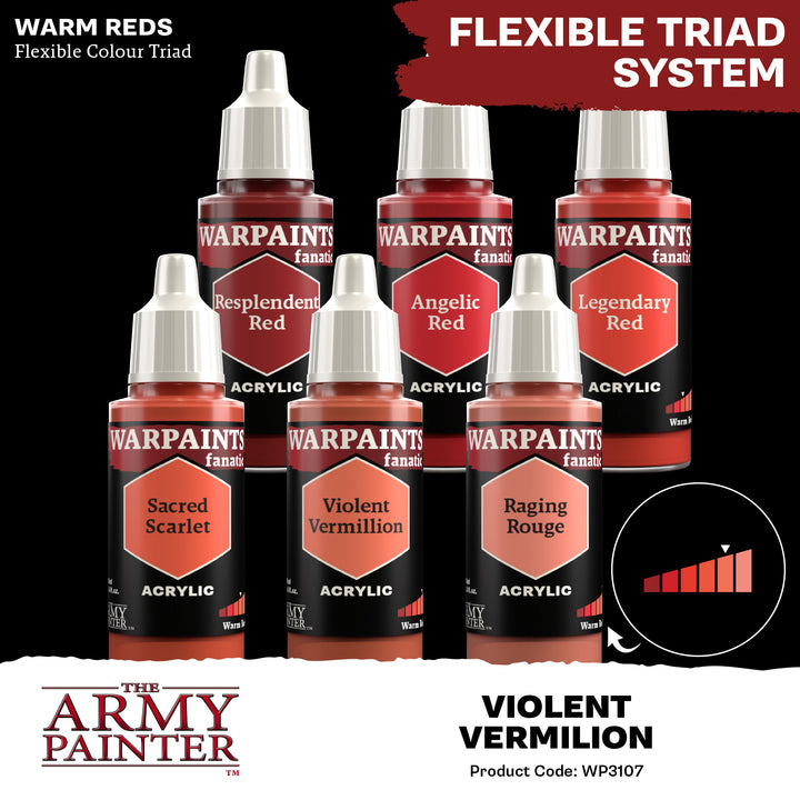 Warpaints Fanatic: Violent Vermilion (The Army Painter) (WP3107P) (107)