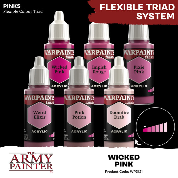 Warpaints Fanatic: Wicked Pink (The Army Painter) (WP3121P) (121)