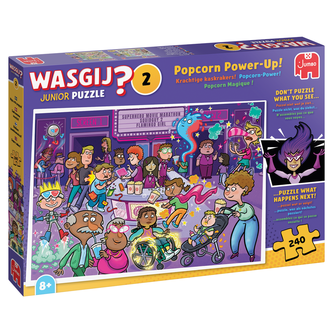 Wasgij Junior 2: Popcorn Power-Up! (240 brikker)