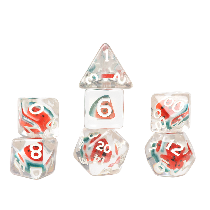 Fruit Slice Dice Set - Watermelon (Sirius Dice)