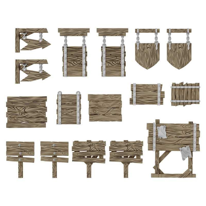Wood Signs 1:48-1:35 (Green Stuff World)
