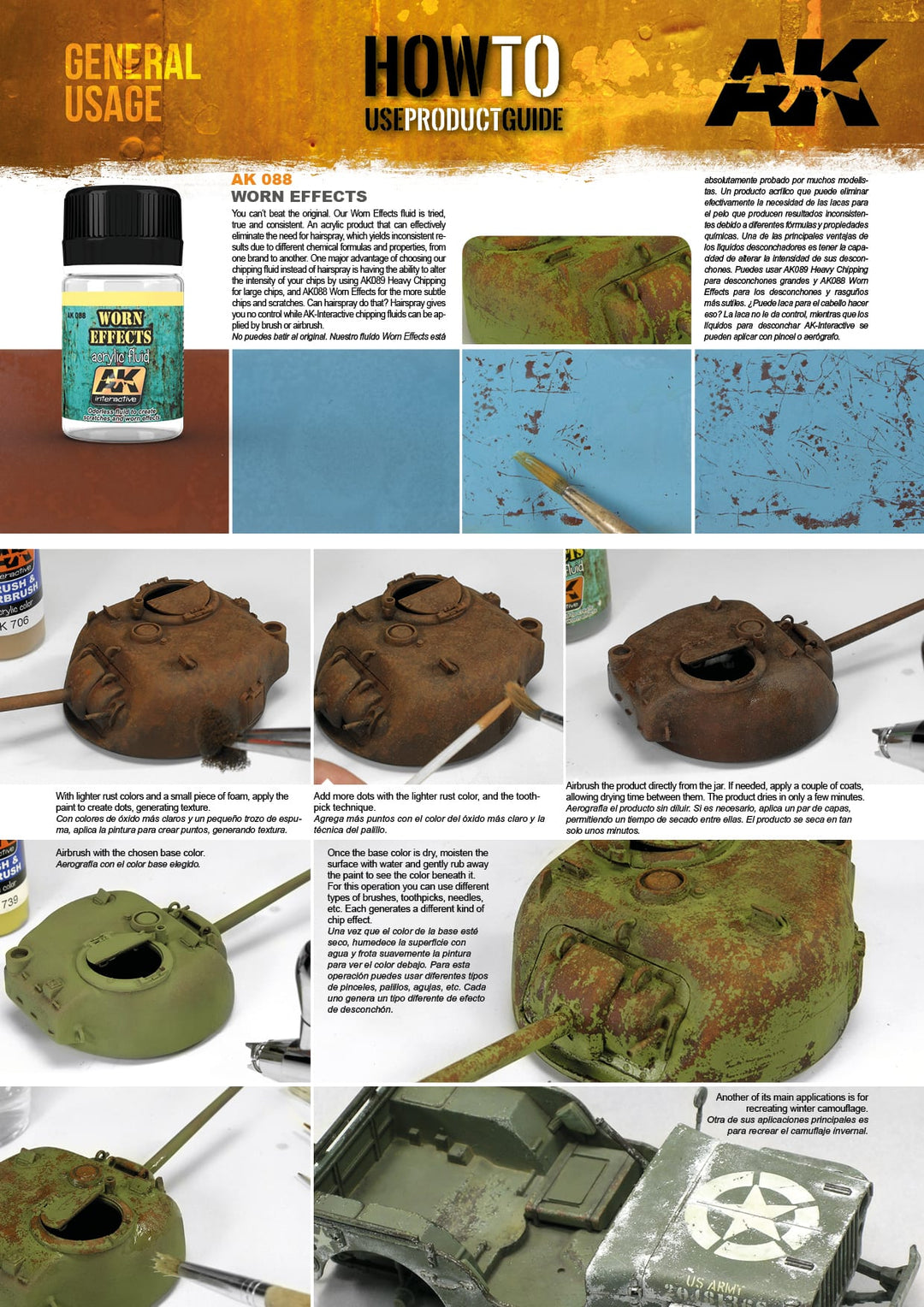 Worn Effects Acrylic Fluid (AK Interactive) (AK088) (97)