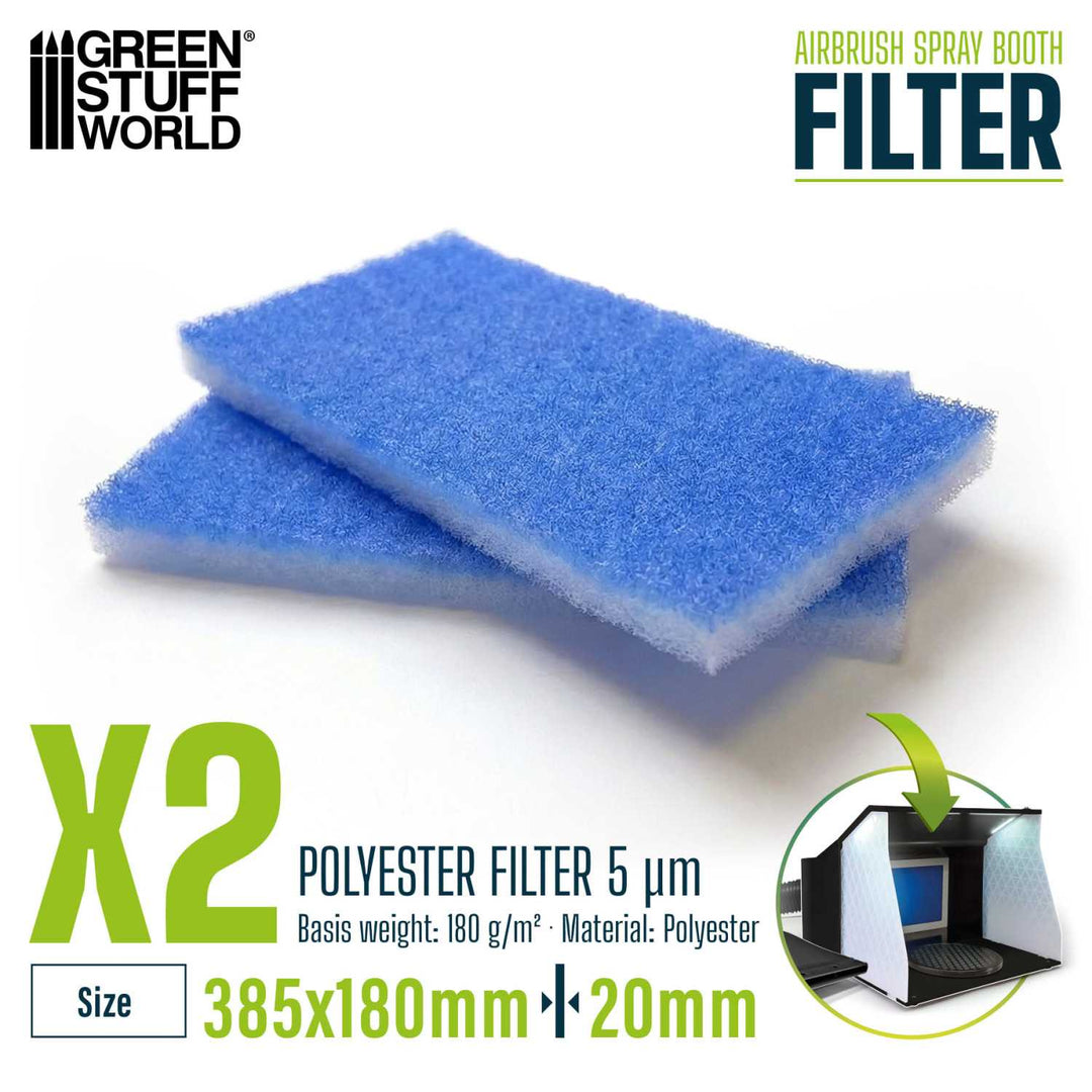 Airbrush spray booth filters x2 (Green Stuff World)