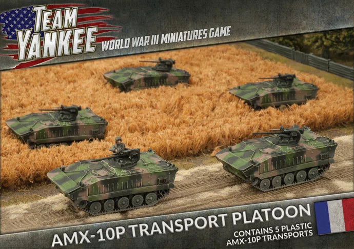 World War III: Team Yankee - AMX-10P Transport Platoon (WWIII x 5 Tanks Plastic) (TFBX02)