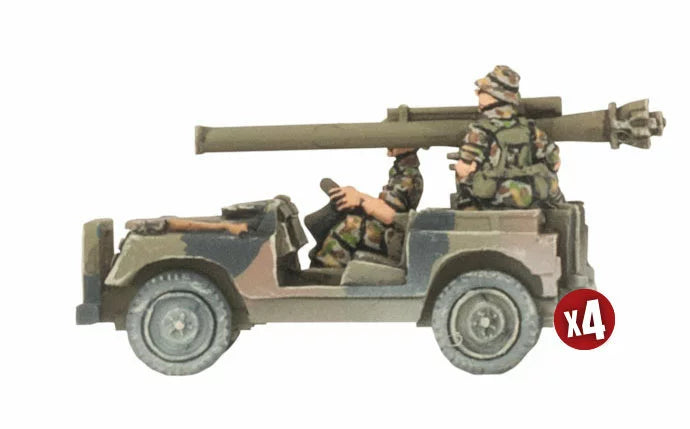 World War III: Team Yankee - Anti-tank Land Rover Section (WWIII x4 Tanks) (TAU121)