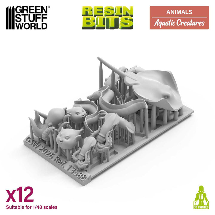 Aquatic Creatures 1:48-1:35 (Green Stuff World)