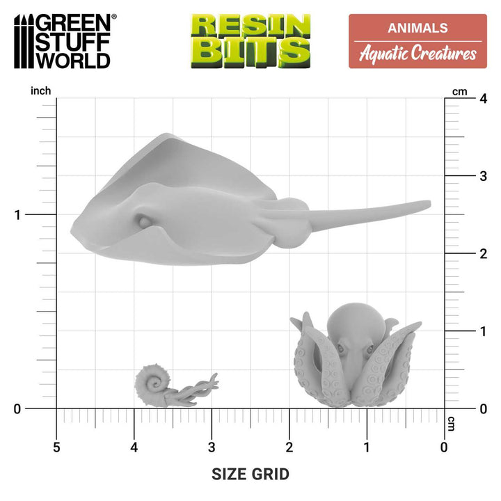 Aquatic Creatures 1:48-1:35 (Green Stuff World)