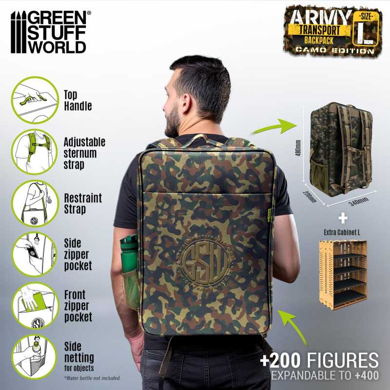 Army Transport Backpack - Camouflage Edition (Green Stuff World)