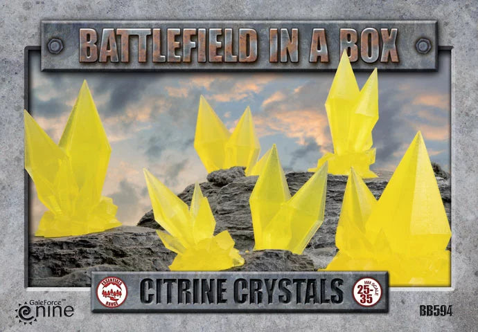 Battlefield in a Box: Features - Citrine Crystals - Yellow (x6) (BB594)