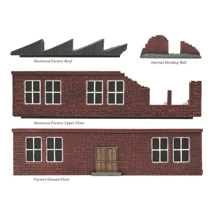 Battlefield in a Box: Destroyed Brick Factory (BB235)