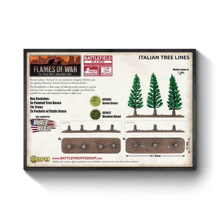 Battlefield in a Box: Italian Tree Lines (x3) (BB261)