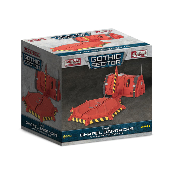 Battlefield in a Box: Gothic Sector - Legion Chapel Barracks (Red) (BB664-B)