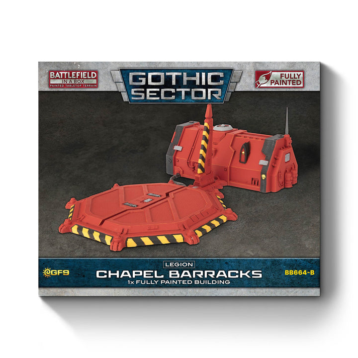 Battlefield in a Box: Gothic Sector - Legion Chapel Barracks (Red) (BB664-B)
