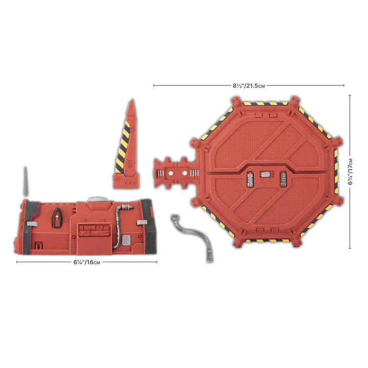 Battlefield in a Box: Gothic Sector - Legion Chapel Barracks (Red) (BB664-B)
