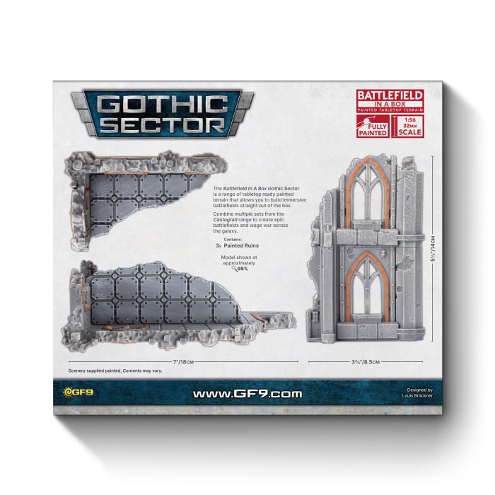 Battlefield in a Box: Gothic Sector - Castograd Warehouse Big Ruins (BB734)