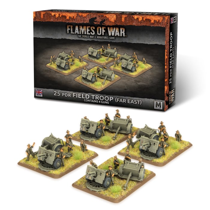 Flames of War: 25 pdr Field Troop (Far East) (BBX81)