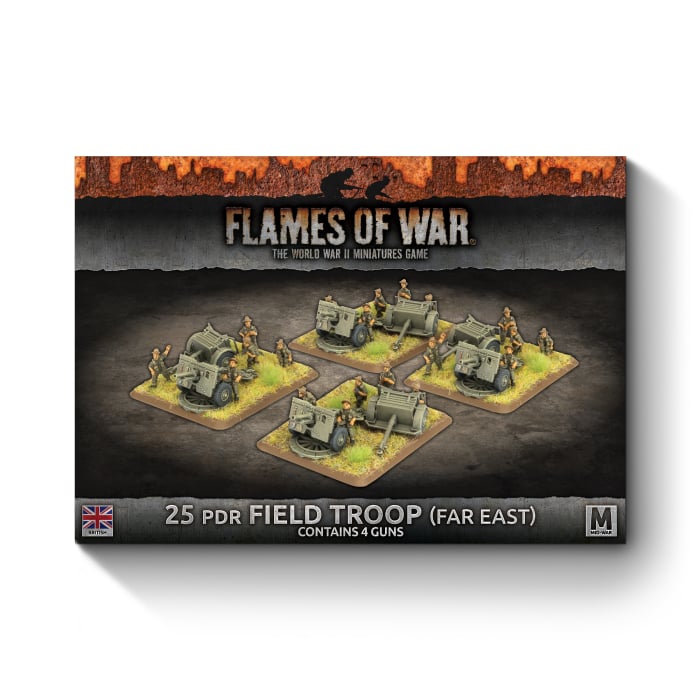 Flames of War: 25 pdr Field Troop (Far East) (BBX81)