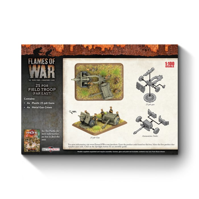 Flames of War: 25 pdr Field Troop (Far East) (BBX81)
