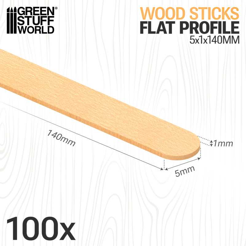 Birch flat profile - 5mm (Green Stuff World)