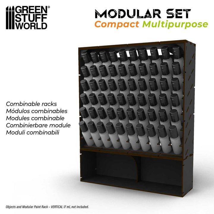 Black compact multi-purpose horizontal organizer (Green Stuff World)