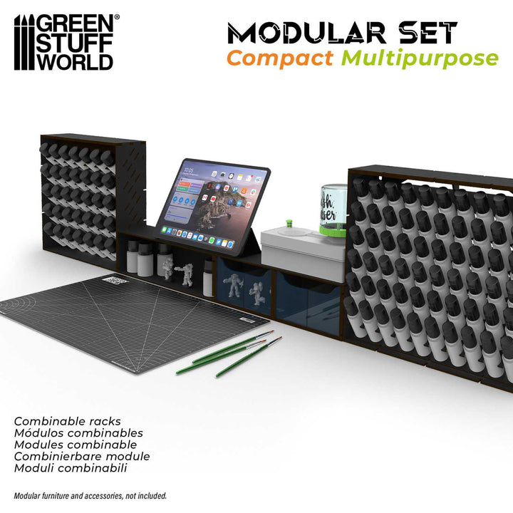 Black compact multi-purpose horizontal organizer (Green Stuff World)