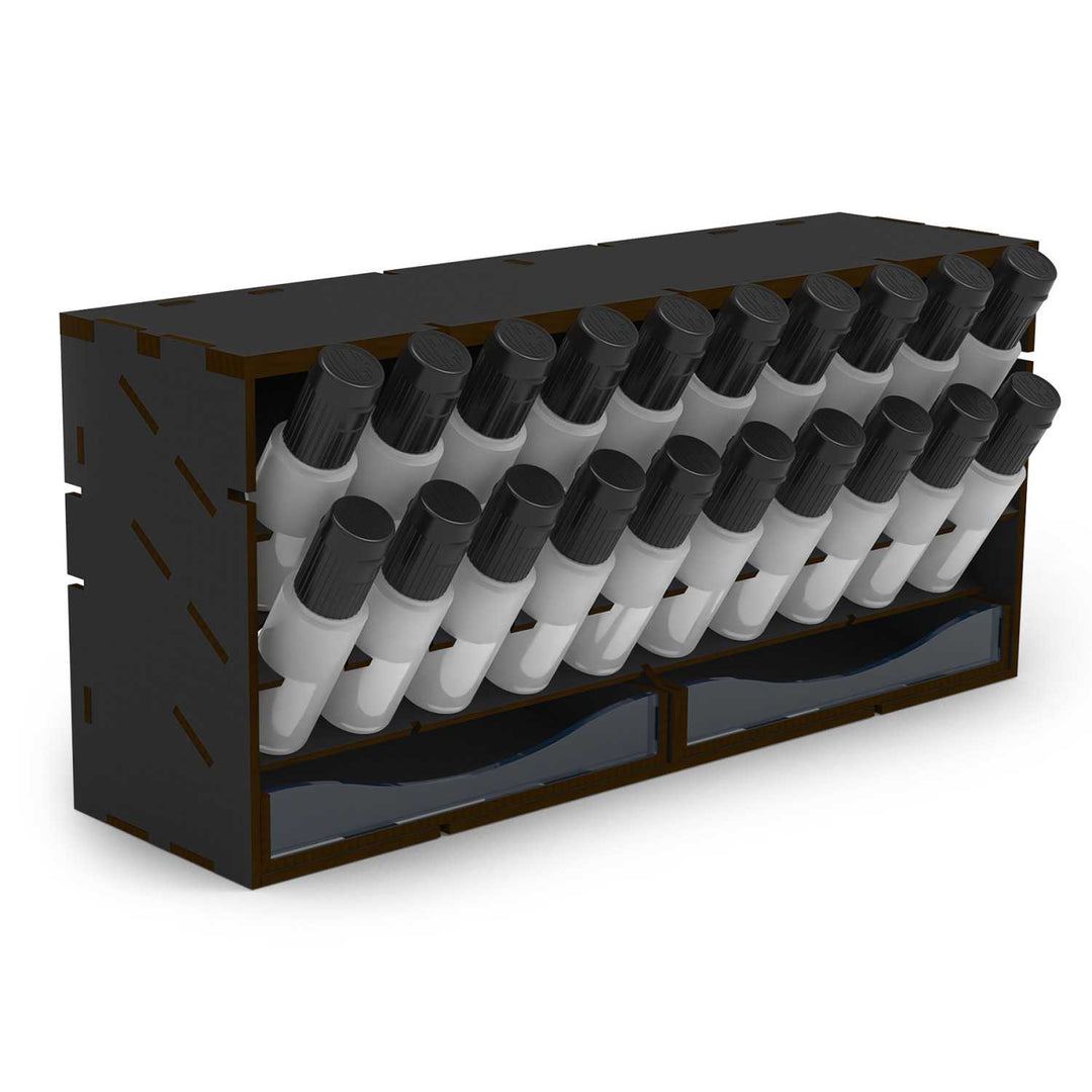 Black Horizontal Paint Organizer 17ml - COMPACT (Green Stuff World)