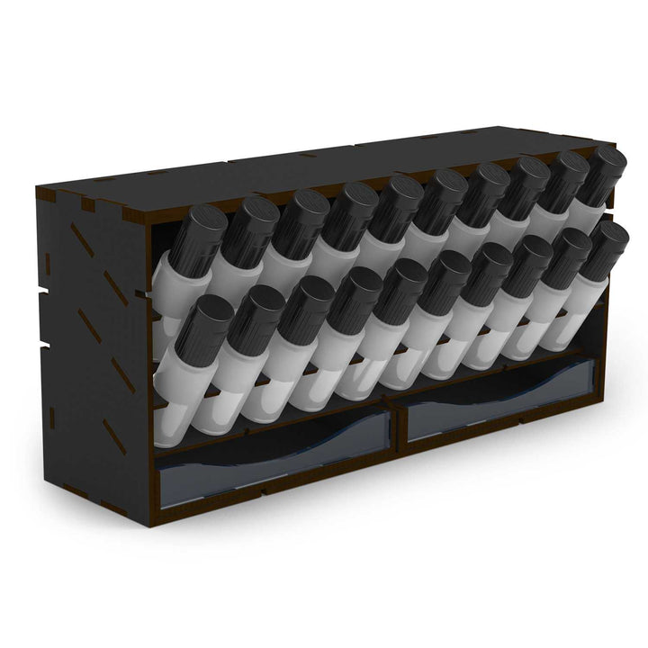 Black Horizontal Paint Organizer 17ml - COMPACT (Green Stuff World)
