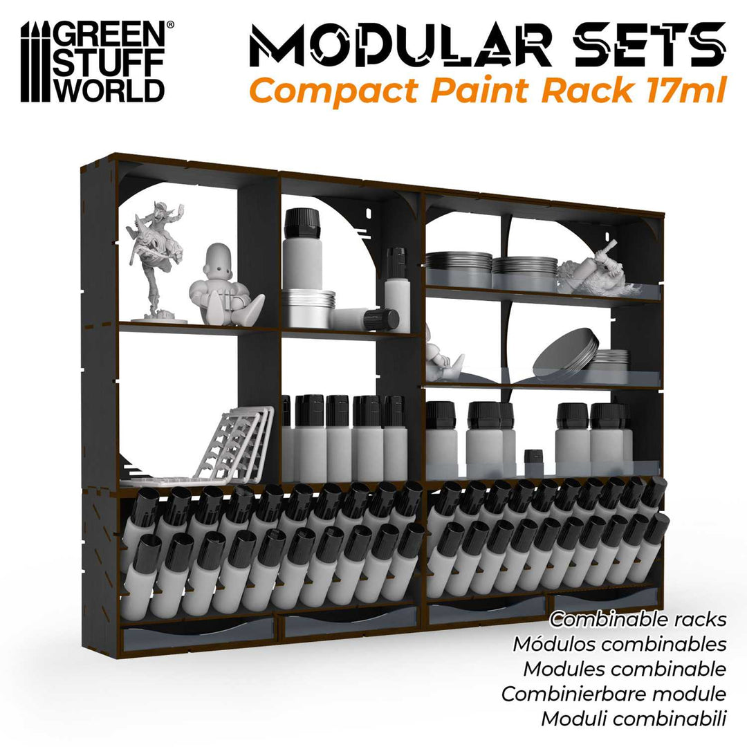 Black Horizontal Paint Organizer 17ml - COMPACT (Green Stuff World)