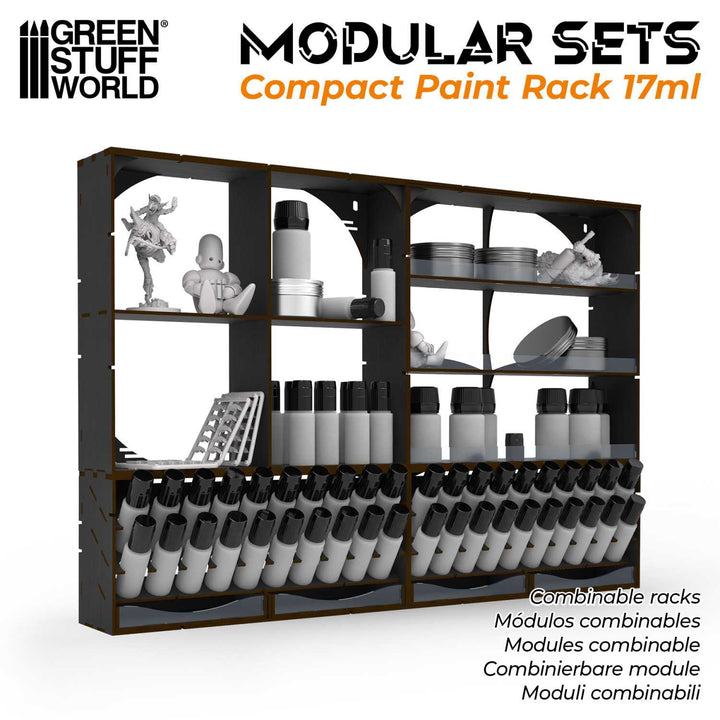 Black Horizontal Paint Organizer 17ml - COMPACT (Green Stuff World)
