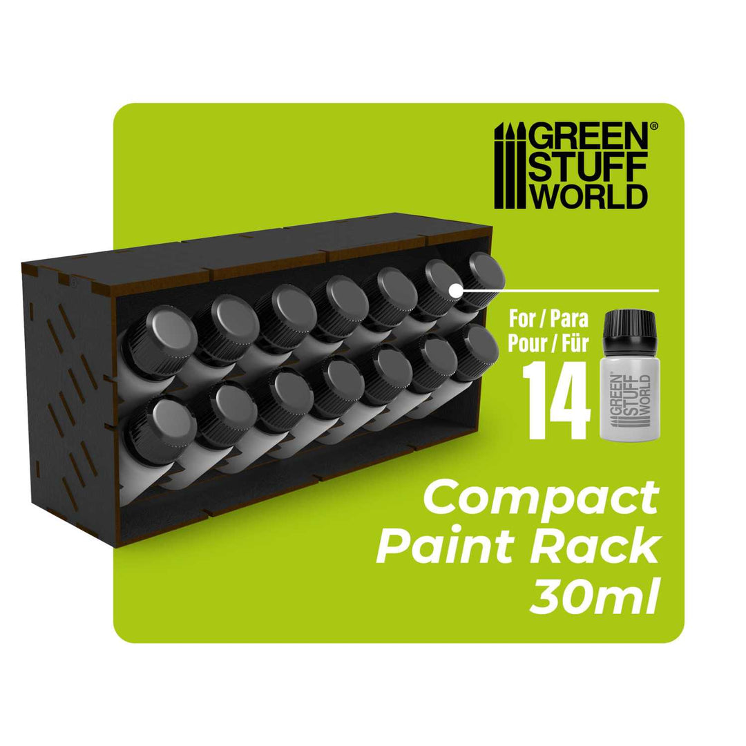 Black Horizontal Paint Organizer 30ml - COMPACT (Green Stuff World)