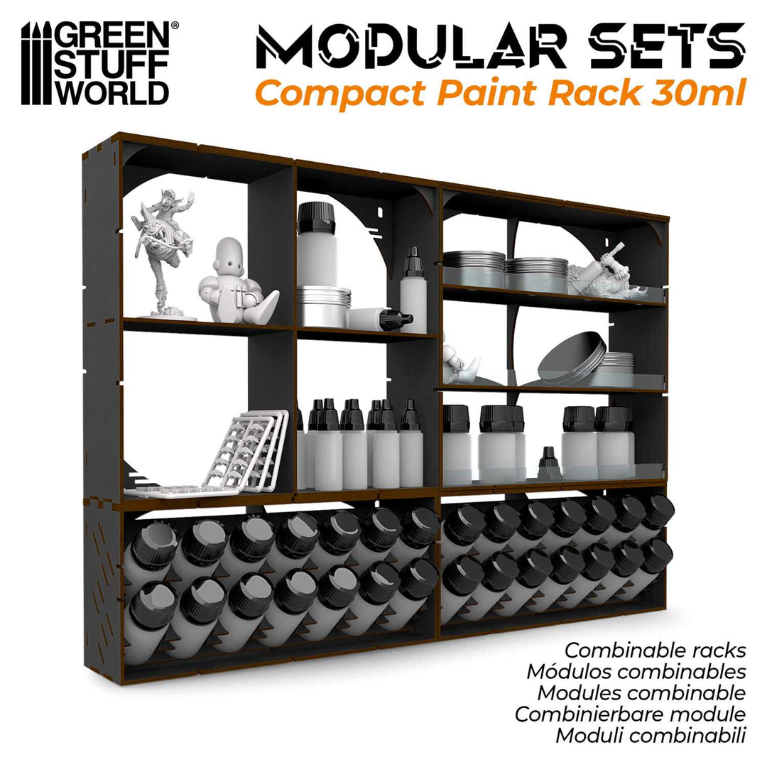Black Horizontal Paint Organizer 30ml - COMPACT (Green Stuff World)