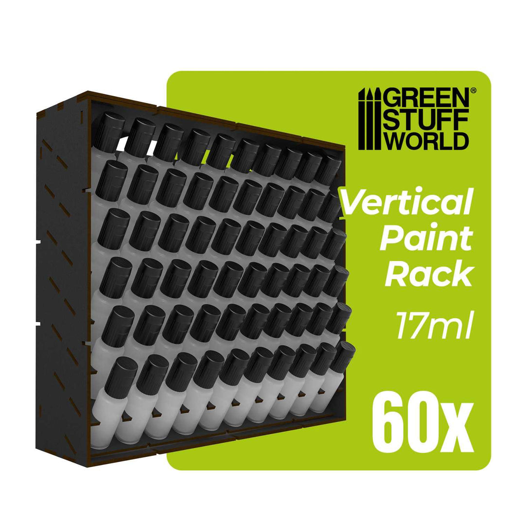 Black Modular Paint Rack - VERTICAL 17ml (Green Stuff World)