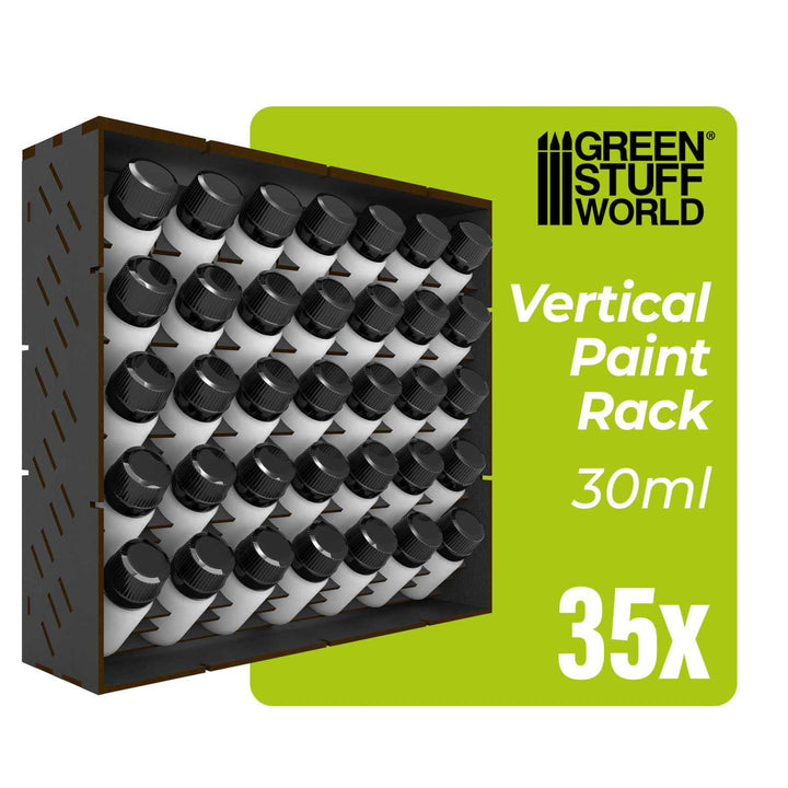 Black Modular Paint Rack - VERTICAL 30ml (Green Stuff World)