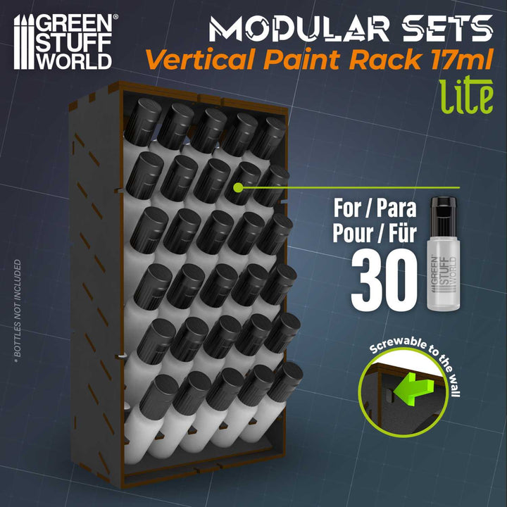 Black Vertical Paint Organizer 17ml - LITE (Green Stuff World)